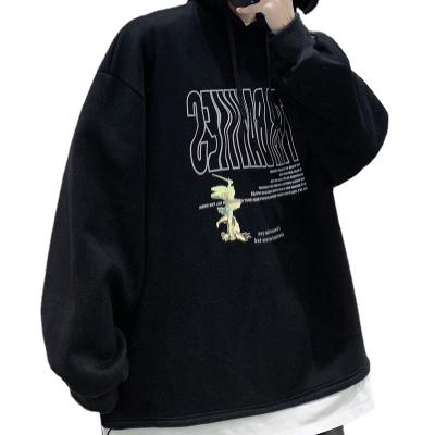 China Anti-pilling Spring Trends Wholesale Men Pullover Hoodies 100% Cotton Hoodie Loose Printing Sweatshirts for sale