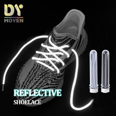 China Yeezy Shoe Laces Custom Reflective Nylon Shoe Lace 4.5mm Yeezy Shoe Lace for sale