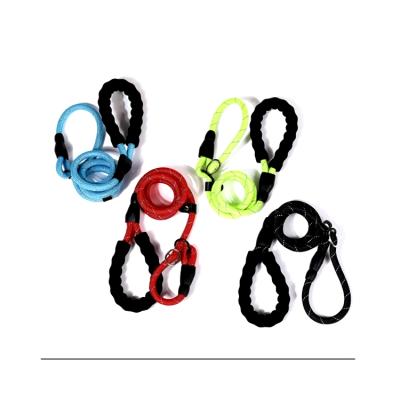 China Small and Medium Dog Training Collar Strong Nylon Braided Rope Belt High Leash Anti-Comfortable Customized Pet Wholesale Customized for sale