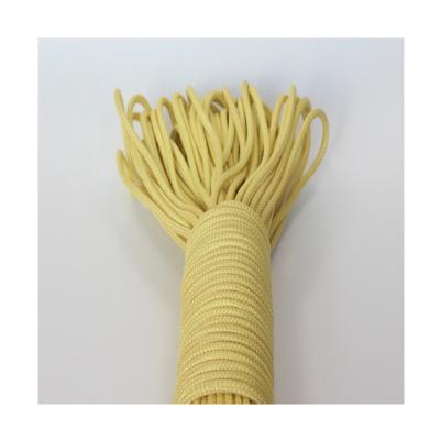 China Weaving.knitting.hand knitting processing multi-specification high-performance wear-resistant aramid yarn flame retardant aramid rope customized for sale