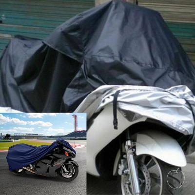 China New Style Black Oxford Cloth Durable Rainproof UV-Resistant Rainproof Bicycle Motorcycle Body Cover Set for sale