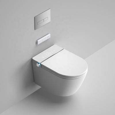 China Automatic Operation Smart Bathroom Wall Hung Automatic Smart Toilet for sale