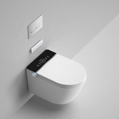 China Automatic Operation Automatic Flush Sensor Luxury Smart Toilet Wall Hung 2022 Wireless for sale