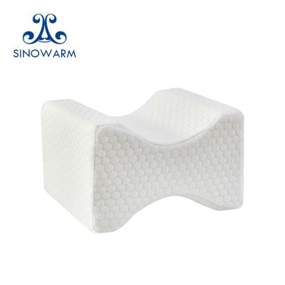 China Ergonomic Anti Static Anti Allergy Wedge Memory Foam Contour Tapered Orthopedic Knee Leg Pillow for sale