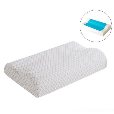 China Curved Anti-Static 1 Pcs Newly Pillowcase Healthy Orthopedic Shape Memory Foam Wave Gel Cooling Pillow for sale