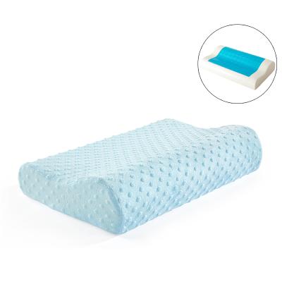 China Wholesale Anti-static Wave Shape Cervical Orthopedic Memory Foam Cooling Relieve Molded Gel Pillow for sale