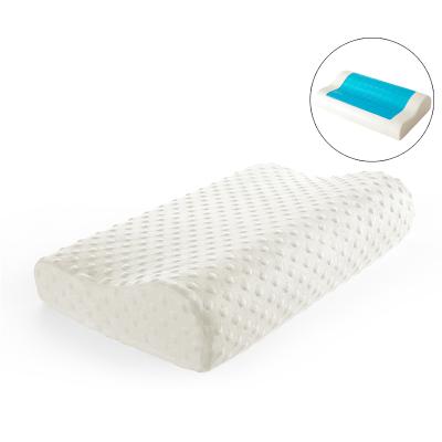 China Anti Static Anti Wrinkle Anti Aging Contour B Shape Anti Snoring Wave Shape Gel Memory Foam Pillow for sale