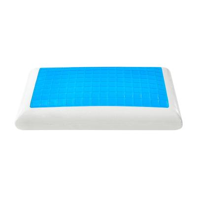 China Anti-Static OEM Popular High Quality Private Label Thin King Sized Gel Bread Memory Foam Pillow for sale