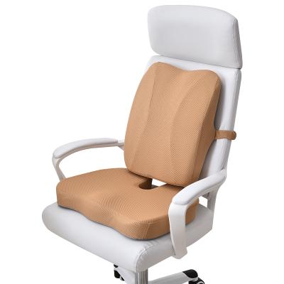 China Office Anti-Static Orthopedic Chair Tailbone Lumbar Support Pillow Memory Foam Lower Back Cushion for sale