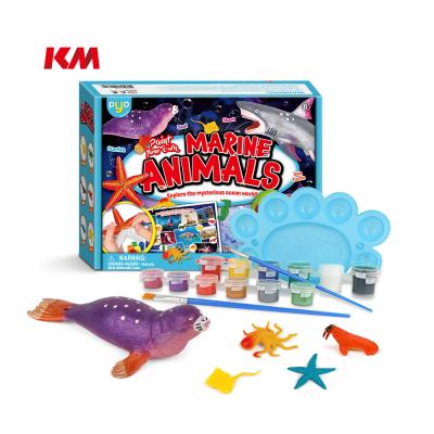 China Good Quality DIY Benthos Sea Animals Arts Interesting Indoor Drawing Painting Crafts Stem Toys For Children for sale