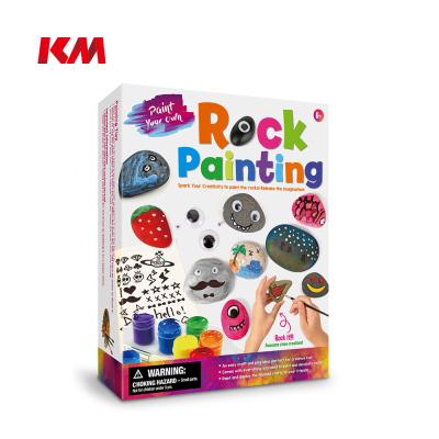 China Education Toy Arts And Crafts DIY Creativity Stone Painting Drawing Rock Painting Kit Children Education Other Toys For for sale