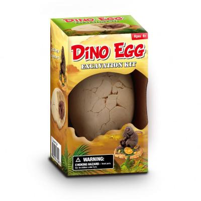 China 3 Asst. Baby Dino 6 Pieces of Words Dino Education Toys Easy Egg Excavation Baby Dino Digging It Out Kids Learning Kit for sale