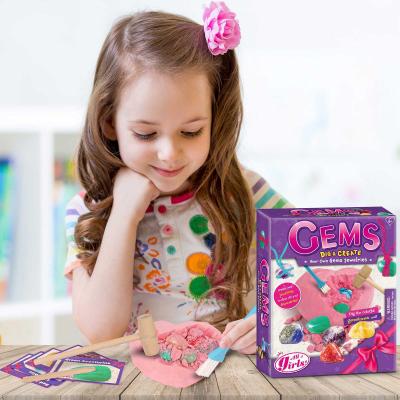 China Kids Learing Toys Factory Customize Logo Bracelet Gemstone Excavation Kit Bracelet Making Kit Other Educational Toys For Kids for sale