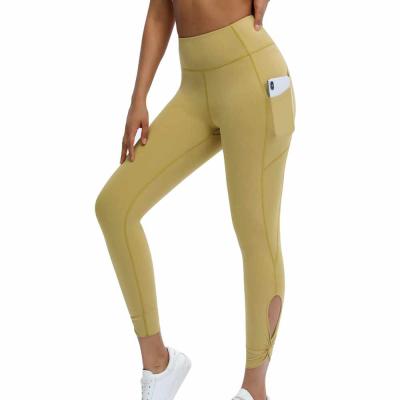 China Breathable Soft High Rise Compression Quick Dry Women Fitness Running Leggings for sale