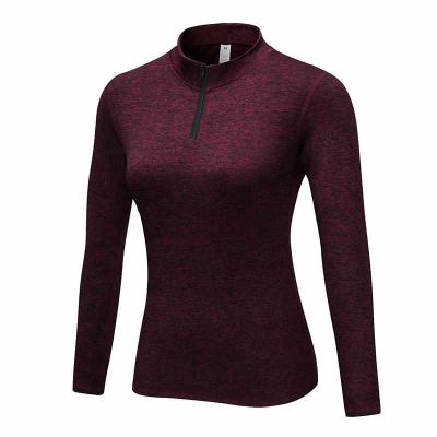 China Anti-UV Winter Wear Compression Fitness Jogging Women Sport T-Shirt for sale