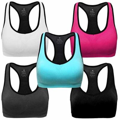 China Wholesale Custom Logo Antibacterial Sports Bra Private Label Sports Bra Female Nylon Fitness Wear for sale