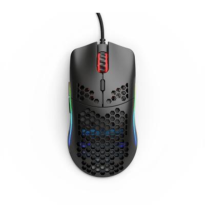 China Glorious Ergonomic Hollow Model O Matte Finish Wired Gaming Mouse 12000 DPI RGB Gaming Mouse for sale