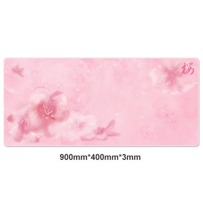 中国 Big Bichon JINMS B005 Cute Pink Mouse Pad 900*400*3mm Rubber Non-slip Gaming Mat 販売のため