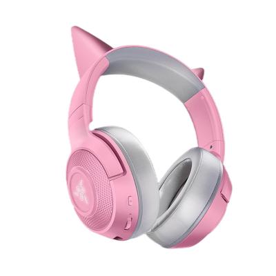 China Razer Kraken BT Kitty Edition Wireless Headset RGB BT 5.0 Headband Gaming Headset Beamforming Built-in Microphone en venta