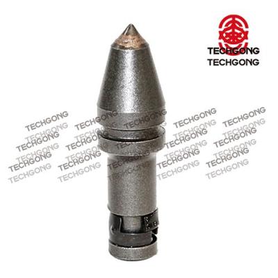 China High impact strengh carbide rock bullet teeth/rock breaking tools portable round shank trenching tool block holder /easy-to-change tools for sale