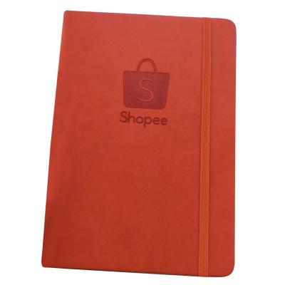 China Eco - friendly paper wholesale custom produce leather cover debossed logo notebook for business for sale