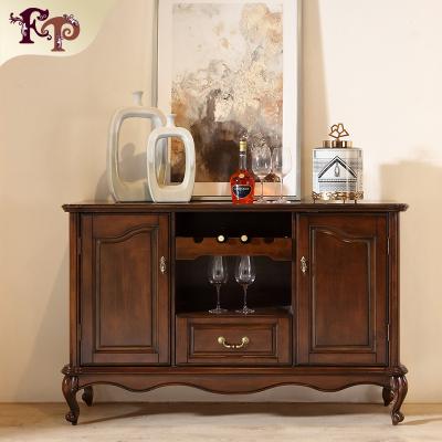 China Modern Classic American Style Side Cabinet Luxury Style Room Wine Cabinet Solid Wood Resonant Furniture for sale