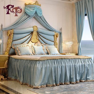 China Other Furniture Europe Design King Bed Italian Luxury Classic Villa Furniture for sale