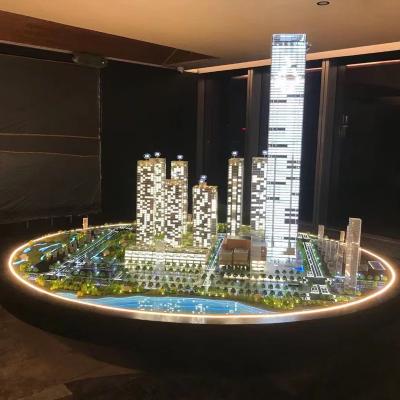 China Modern Customized Residential Building Model, 3d Animation Show By Architecture Residential Complex Scale Model for sale