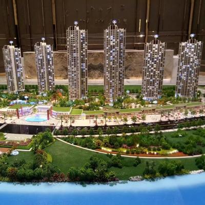 China Modern Customized 1:50 / 1:100 Building Landscape Planning Scale Model For Residential Architectural Scale Model for sale