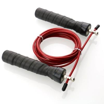 China Large PP handle+steel wire+PVC/PU designed best selling adult adjustable skipping rope for sale