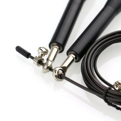 China Aluminum handle+wire+PVC/PU hot sale products high speed steel skipping rope adjustable skipping rope for adult and kids for sale