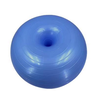 China For Pilates 2021 New Design Exercise PVC Donut Apple Shape Yoga Ball The Anti-brust With Pump for sale