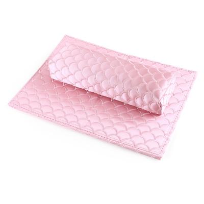 China Nail Art Soft Leather Armrest Cushion Nail Salon For Manicure Care Salon Hand Rest Comfortable Pillow Protection for sale