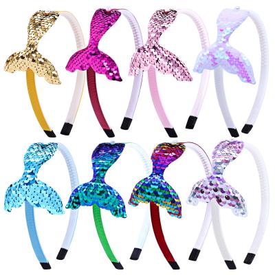 China European and American fashion accessories high-grade hair sequins bow headband for sale