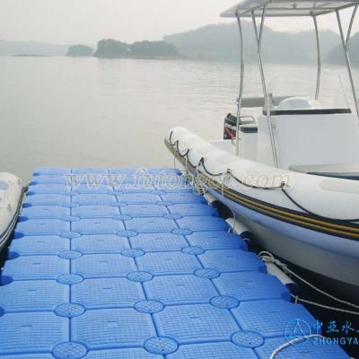 China Floating pier; ZhongYa Marine Modular Floating Dock Floating Deck HDPE Floating Cube for sale