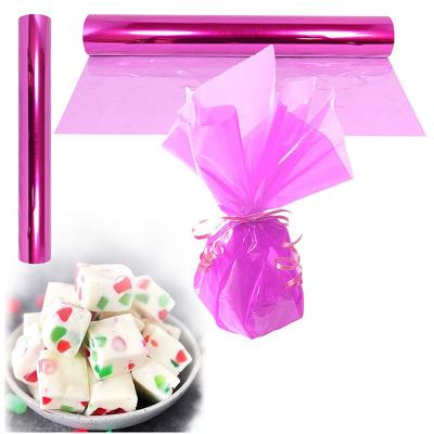 China Disposable Professional Made Transparent Square Color Plastic Candy Chocolate Pastry Transparent Packaging Gift Bags for sale