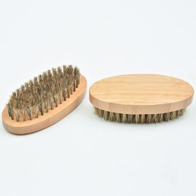 China Customizable Promotional Sale Mens Boar Static Bristle Eco Friendly Anti Shaving Beard Cleaning Brush for sale