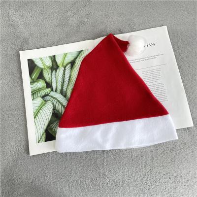 China 100% Heat Transfer Printing Santa Hats Christmas Party Supplies Santa Claus Hat For Sublimation Printing Ployster Velvet Comfort Christmas for sale