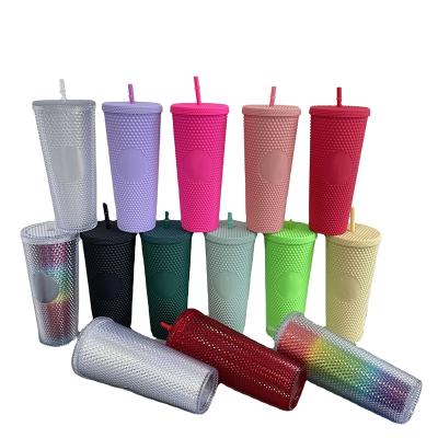 China 24oz Matte Glitter Bomb Powder Sequins Travel Mug Glow in Dark Durian Tumblers with Leak Proof Lid Ashley102174 for sale