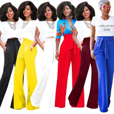 China New Fashion QUICK DRY Flared Pants Casual Sexy Stretch Flared Wide Leg Pants Solid Casual Pants for sale