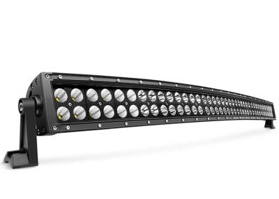 China Waterproof 52Inch Led Light Bar / Black Cover Curved 312W Led Car Lightbar for sale