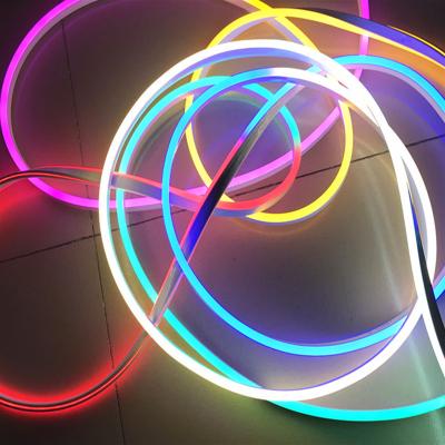 China Full Colors Commercial Electric LED Rope Light SMD 2835 Chips Outdoor Sign Use for sale