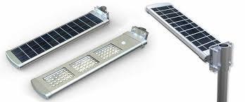 China 40W - 100W All In One Solar Street Light Aluminium Materials High CE Certification for sale