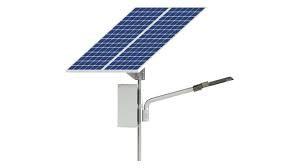 China Outdoor 40 Watt Smart Solar Street Light Flux 6600lm Excellent Efficiency for sale