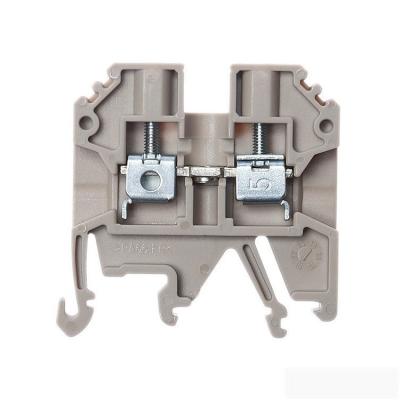 China 54 Year Dupont PA66 Test 2.5mm Screw Feed Through Electrical Connector Terminal Block for sale