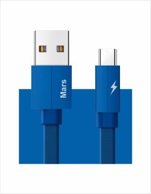 China MP3/MP4 player M061 factory price metal braid universal mobile accessories denim nylon fast transfer USB cable for sale