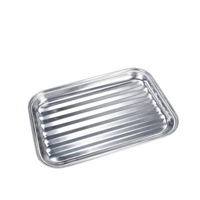 China Easily Cleaned Highly Recommended 430 Stianless Steel Bake Pan For Barbecue for sale