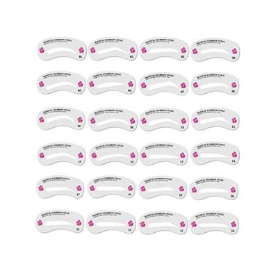 China 1-11-2 Disposable Plastic Shaper Shapers Shaping Eyebrow Stencil for sale