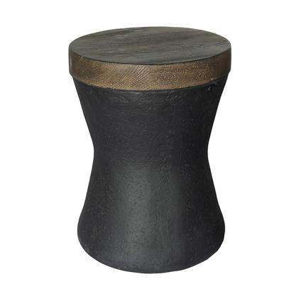 China Modern Wood Look Like Color GRC Stools With Carving For Home Office Hotel Garden Decoration Stool Chair for sale