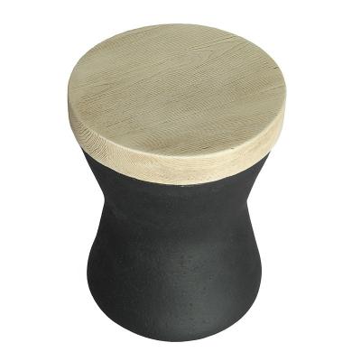 China Modern Nordic Quiet Outdoor Display Props FRP GRC Artistic Wooden Decor Park Patio Style Look Like Stool for sale